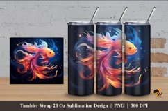 Beauty Below Tumbler Wrap Sublimation Design 4 Product Image 1