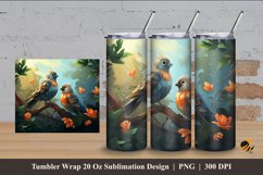 Bird Stories Tumbler Wrap Sublimation Design 4 Product Image 1