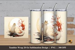 Wolf Circle Tumbler Wrap Sublimation Design 4 Product Image 1