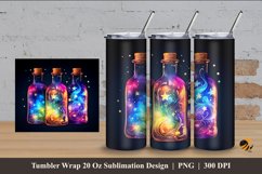 Beauty Bottle Tumbler Wrap Sublimation Design 4 Product Image 1