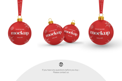 Christmas Ball Mockup Set Product Image 4