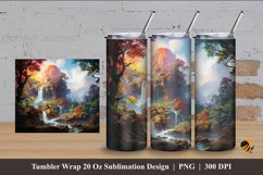 After Rain Tumbler Wrap Sublimation Design 4 Product Image 1