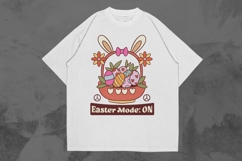 Easter Mode ON Funny Easter T-shirt Design Product Image 1