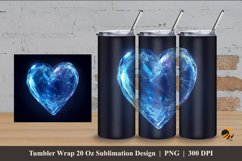 Frozen Love Tumbler Wrap Sublimation Design 4 Product Image 1