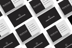 Simple Black Minimalist Business Card Template Product Image 5