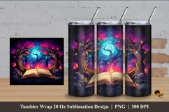 Book With Effect Tumbler Wrap Sublimation Design 4 Product Image 1