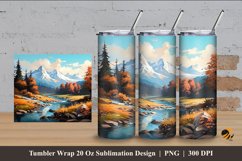 Natural Exoticism Tumbler Wrap Sublimation Design 4 Product Image 1