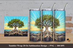Mangrove Tumbler Wrap Sublimation Design 4 Product Image 1