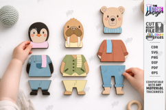 Animal Puzzle Laser Cut | Kids Puzzle Game SVG | Kids Laser Product Image 1