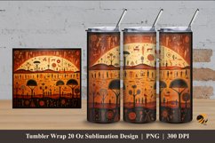 Ancient Relief Tumbler Wrap Sublimation Design 4 Product Image 1