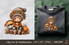 Adorable Cute Boy DTF Sublimation Clipart Design 4 Product Image 1