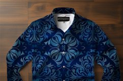 Gothic Blue Digital Papers, Scary Pattern Product Image 4