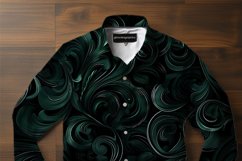 Gothic Green Digital Papers, Scary Pattern Product Image 4