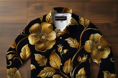 Gold Flower Digital Papers Bundle Product Image 4