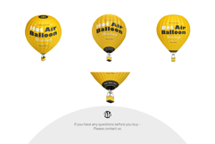 Hot Air Balloon Mockup Set Product Image 4