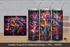 Magic Graffiti Tumbler Wrap Sublimation Design 4 Product Image 1