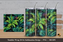 Shiny Plants Tumbler Wrap Sublimation Design 4 Product Image 1