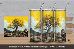 Bayan Tree Tumbler Wrap Sublimation Design 4 Product Image 1