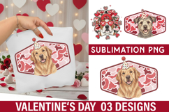Valentine 's Day Dog Sublimation - Valentine Sublimation PNG Product Image 1