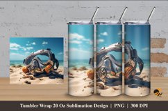 Snorkeling Tool Tumbler Wrap Sublimation Design 4 Product Image 1