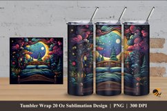 Fantasy Bed Tumbler Wrap Sublimation Design 4 Product Image 1