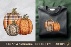 Pumpkin Art DTF Sublimation Clipart Design 4 Product Image 1