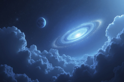 Galaxy and Planet Background Wallpaper Product Image 1