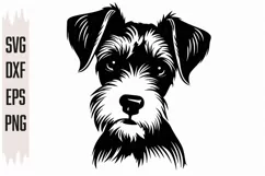 Miniature Schnauzer Svg, Dog Cute Svg, Dog Head Svg Product Image 4
