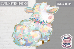 Easter Sublimation Design PNG Soft Palette Brush Strokes Product Image 1