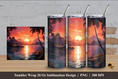 Ancient Sunset Tumbler Wrap Sublimation Design 4 Product Image 1