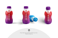 Yogurt Bottle Mockup Set Product Image 4