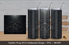 Dark Labyrinth Tumbler Wrap Sublimation Design 4 Product Image 1