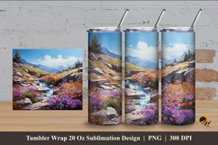 Amazing Spring Tumbler Wrap Sublimation Design 4 Product Image 1