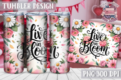 Sublimation Tumbler WRAP Summer Quote Watercolor Product Image 1
