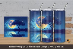 Swing And Lake Tumbler Wrap Sublimation Design 4 Product Image 1