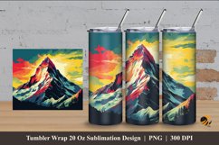 Rock Peak Tumbler Wrap Sublimation Design 4 Product Image 1