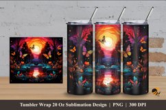 Butterfly Wildlife Tumbler Wrap Sublimation Design 4 Product Image 1