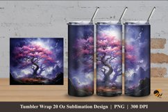 Rain Storm Tumbler Wrap Sublimation Design 4 Product Image 1