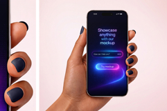 iPhone in Hand Mockup Set Product Image 4