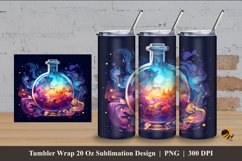 Tube Fantasy Tumbler Wrap Sublimation Design 4 Product Image 1