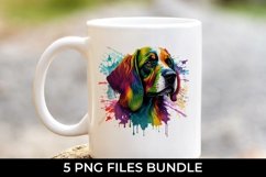 Rainbow Cocker Spaniel Dog Watercolor PNG Product Image 4