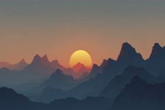 Majestic Mountain Landscape Background Product Image 1