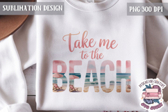 Summer Sublimation Design Beach Funny Ocean Breeze Quote Product Image 1