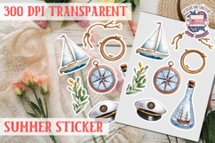 Summer sticker Cute flowers Love Picnic Beach Spring Product Image 1