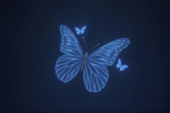 Blue Butterfly background Product Image 1