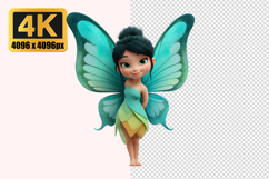 Fairy with Black Hair Transparent PNG Product Image 1