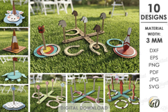 Ring Toss Games Bundle Laser Cut. Outdoor Lawn Game SVG Product Image 1