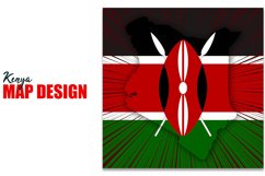 Kenya Independence Day Map Design Product Image 1