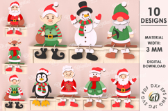 Christmas Characters Bundle Laser Cut. Christmas Decor SVG Product Image 1