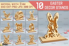 Easter Stands SVG Bundle. Easter Decor Laser Cut Product Image 1